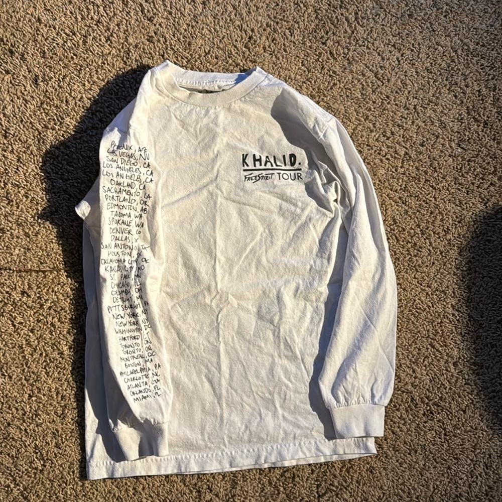 Khalid Free Spirit Concert Tour long sleeved t-shirt